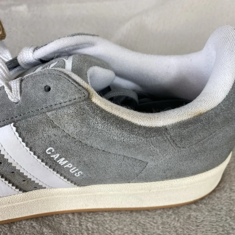 Adidas Campus 00s Shoes Mens Size 13 Gray White Suede Sneakers Originals NEW
